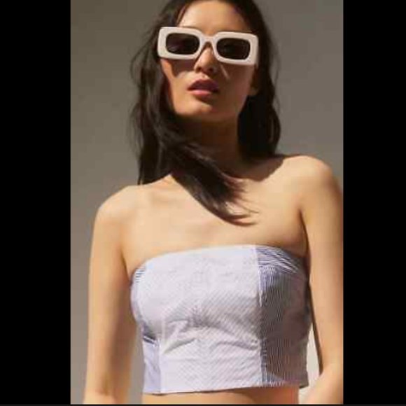 Brand New PERNILLE ROSENKILDE STRAPLESS CROP TOP - Picture 4 of 16